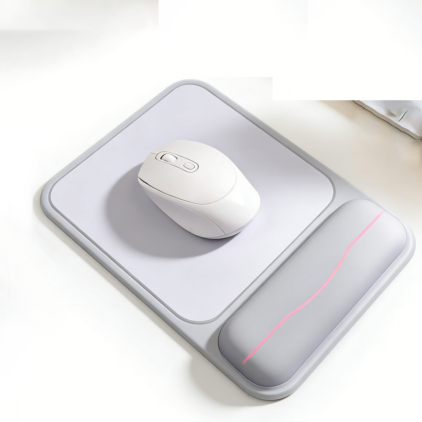 Ergonomic Mouse Wrist Rest Pad - แผ่นรองเมาส์ตามหลักสรีรศาสตร์แบบไล่เฉดสี รองรับข้อมืออย่างสบาย แผ่นรองเมาส์กันลื่น แผ่นรองเมาส์นุ่มพร้อมที่รองข้อมือ แผ่นรองเมาส์ซิลิโคนสำหรับคอมพิวเตอร์
