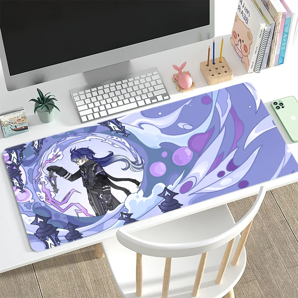 Ergonomic Mouse Pad With Wrist Support - แผ่นรองเมาส์และโต๊ะทำงาน Genshin Impact Nodkrai Varesa รุ่นใหม่