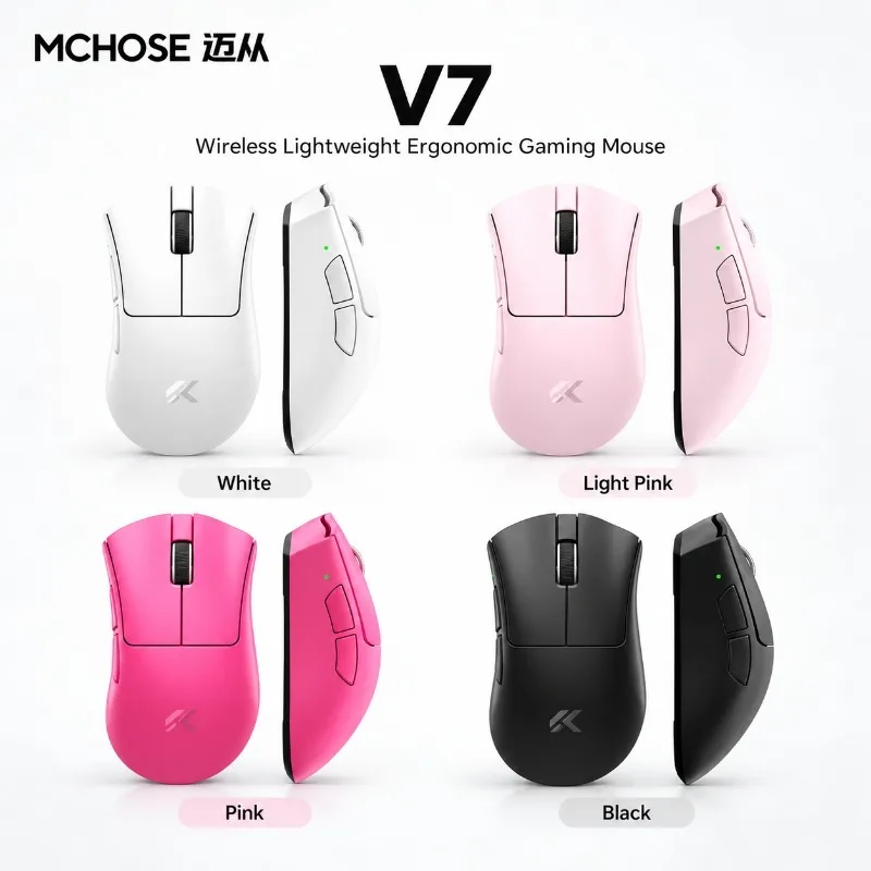 Trackball Mouse Wireless Finger - เมาส์เกมมิ่งไร้สาย MCHOSE V7 TOPSPEED น้ำหนักเบา 59