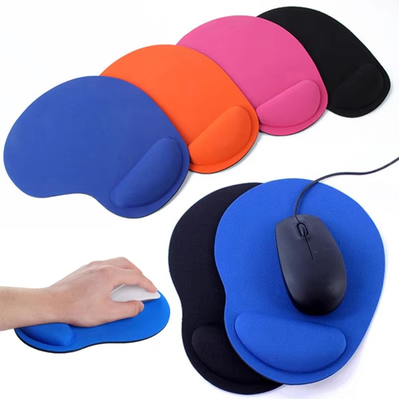 Ergonomic Mouse Pad With Wrist Support - แผ่นรองเมาส์แบบรองข้อมือตามหลักสรีรศาสตร์ รองรับข้อมืออย่างสบาย ไม่ลื่น แผ่นรองเมาส์แบบนุ่ม สายรัดข้อมือสำหรับเมาส์ สำหรับคอมพิวเตอร์สำนักงาน