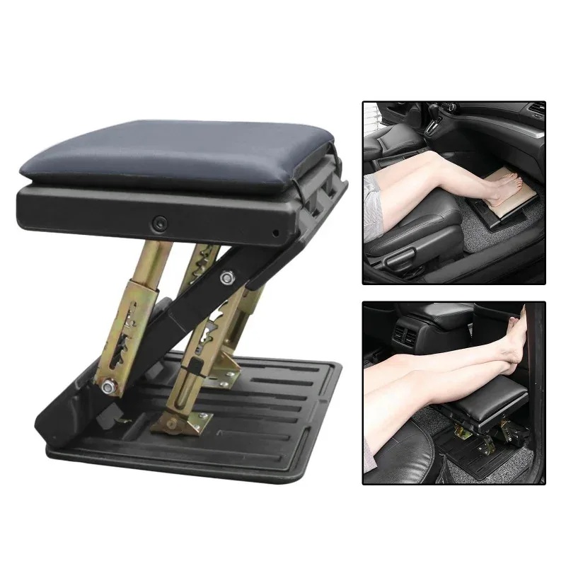 Ergonomic Footrest Adjustable - ที่พักเท้าปรับระดับได้ตามหลักสรีรศาสตร์ กันลื่น พกพาสะดวก สำหรับรถยนต์ บ้าน สำนักงาน