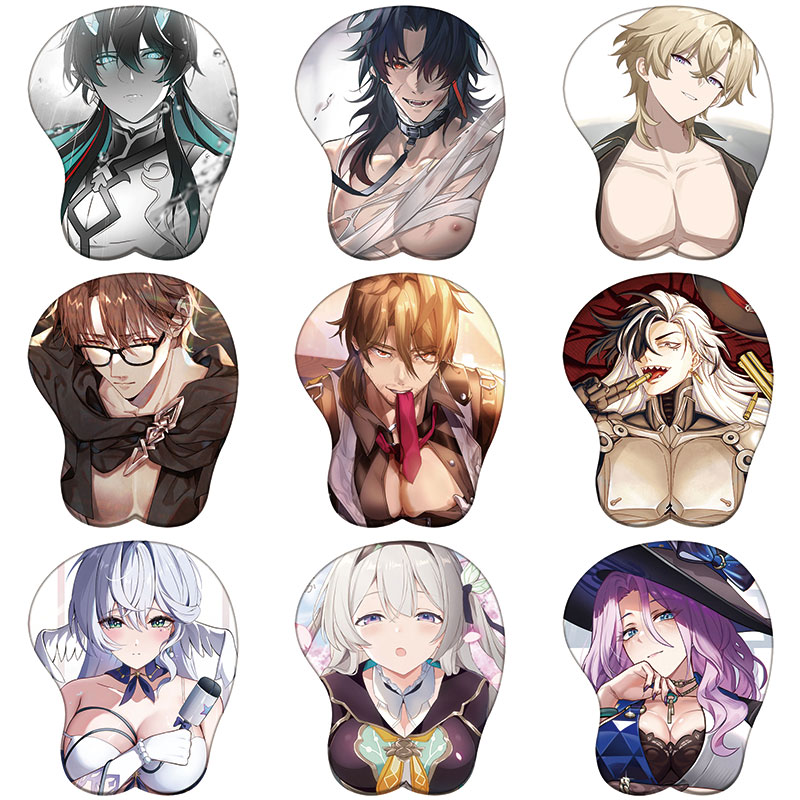 Ergonomic Mouse Wrist Rest Pad - Honkai Star Rail 3D สายรัดข้อมือ Mouse