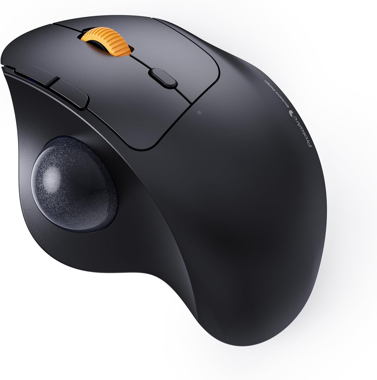 Ergonomic Mouse Trackball Thumb - เมาส์แทร็กบอลไร้สาย ProtoArc, EM04 เมาส์ควบคุมนิ้วหัวแม่มือแบบโรลเลอร์บอลบลูทูธตามหลักสรีรศาสตร์แบบชาร์จไฟได้สำหรับคอมพิวเตอร์แล็ปท็อป