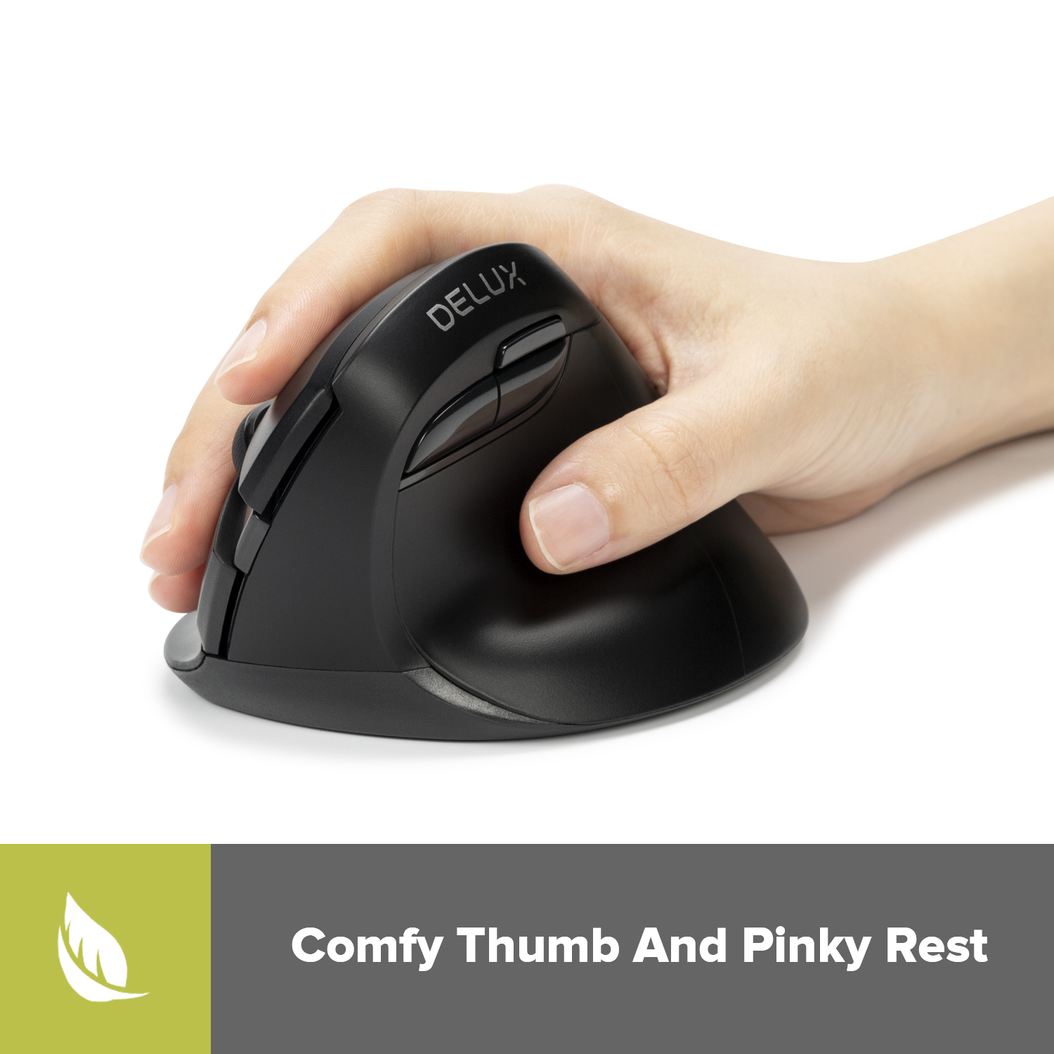 Delux M618Mini DB Ergonomic Wi - Vertical Mouse Left Handed บทวิจารณ์และราคา