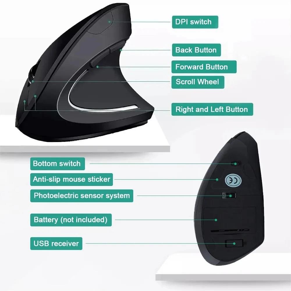 เมาส์แนวตั้งเมาส์ตามหลักสรีรศา - Ergonomic Vertical Mouse Wireless บทวิจารณ์และราคา