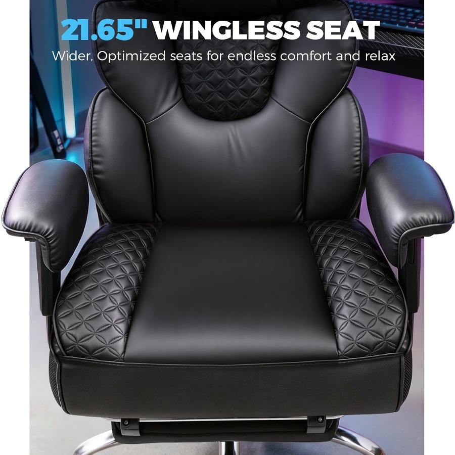 เก้าอี้เกมมิ่งขนาดใหญ่พิเศษและ - Ergonomic Footrest Adjustable บทวิจารณ์และราคา
