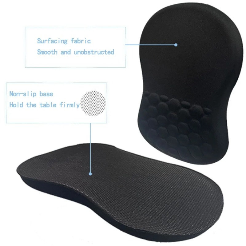 แผ่นรองเมาส์พร้อมที่รองข้อมือต - Ergonomic Mouse Wrist Rest Pad บทวิจารณ์และราคา