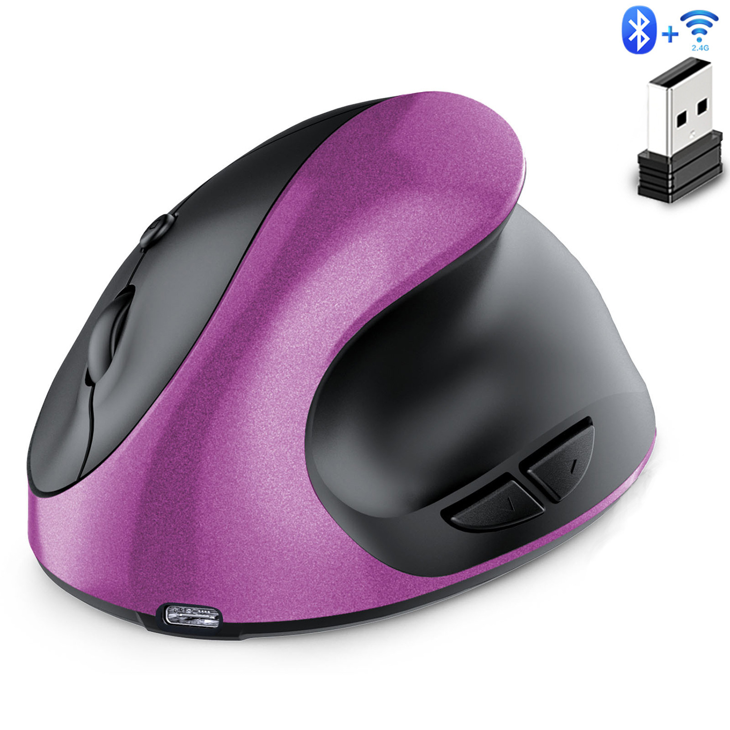 เมาส์ออปติคอลไร้สาย 2.4G แบบชา - Vertical Mouse Left Handed บทวิจารณ์และราคา