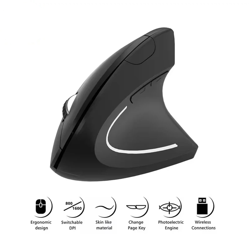 เมาส์ไร้สายแนวตั้ง ชาร์จไฟได้  - Ergonomic Vertical Mouse Wireless บทวิจารณ์และราคา