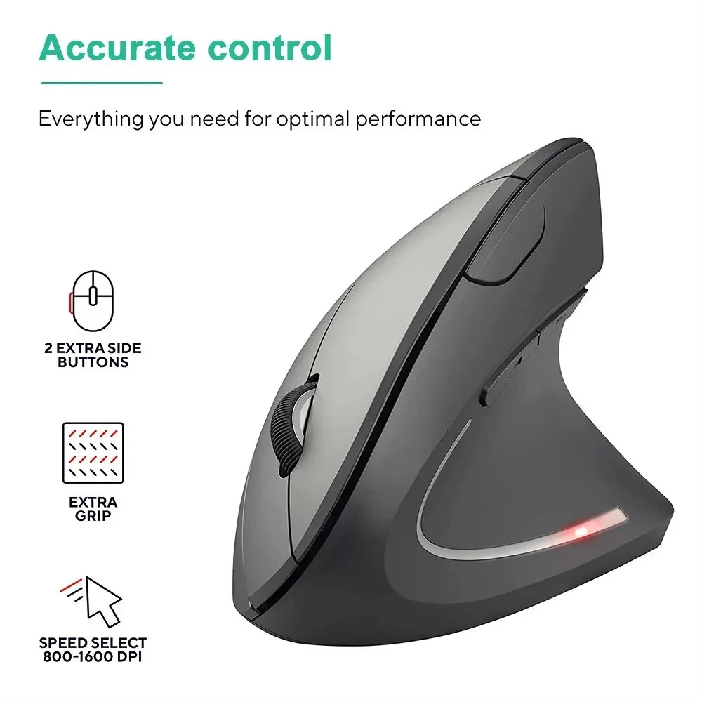 เมาส์แนวตั้งตามหลักสรีรศาสตร์  - Ergonomic Vertical Mouse Wireless บทวิจารณ์และราคา