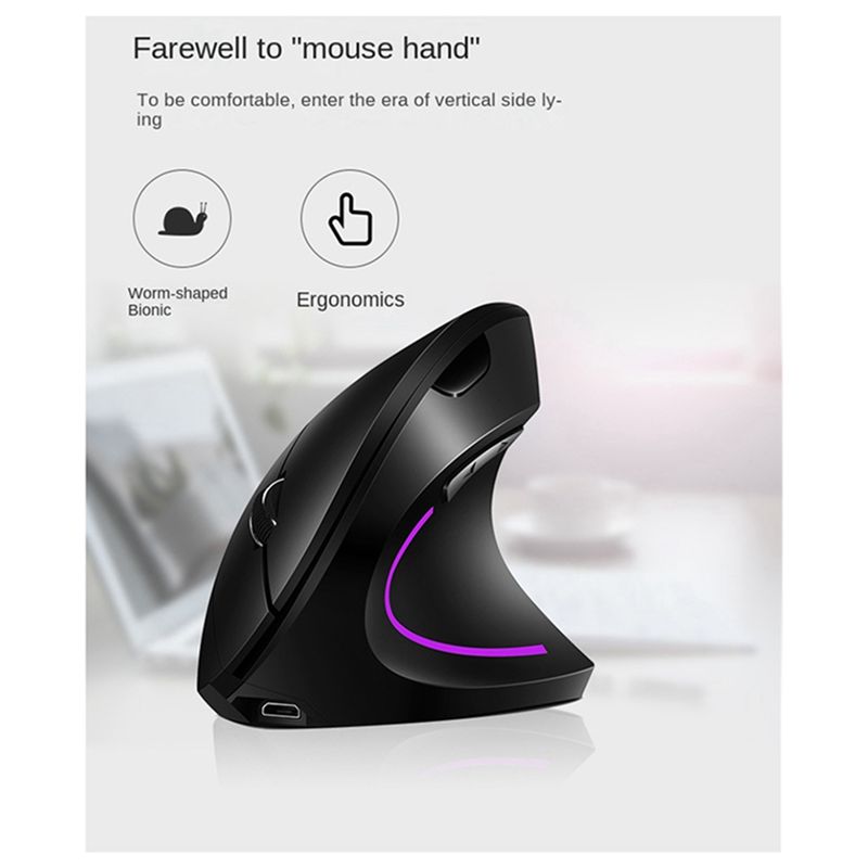 โดยู ไวร์เลส 2.4G เมาส์แนวตั้ง - Ergonomic Vertical Mouse Wireless บทวิจารณ์และราคา