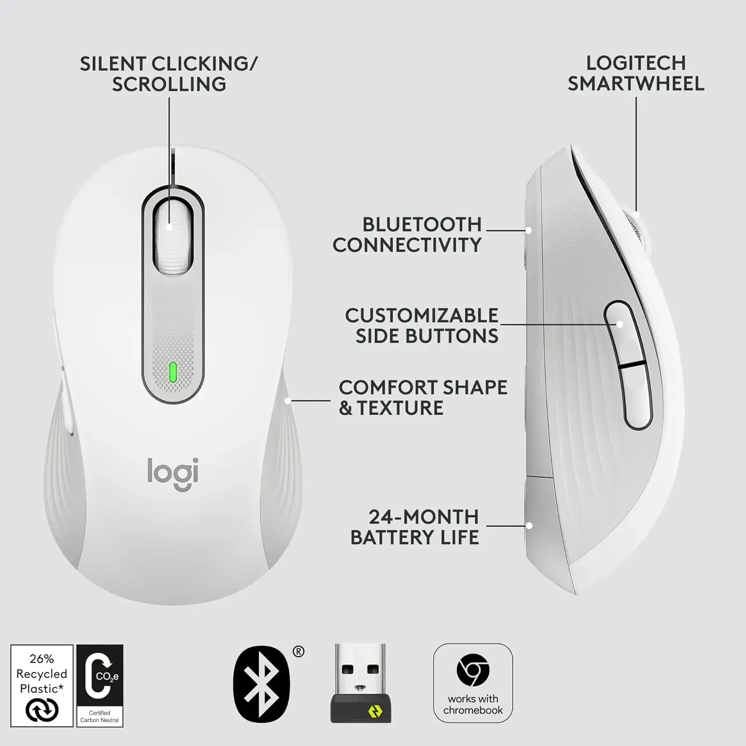 เมาส์ไร้สาย Logitech M650 M750 - Trackball Mouse Wireless Finger บทวิจารณ์และราคา