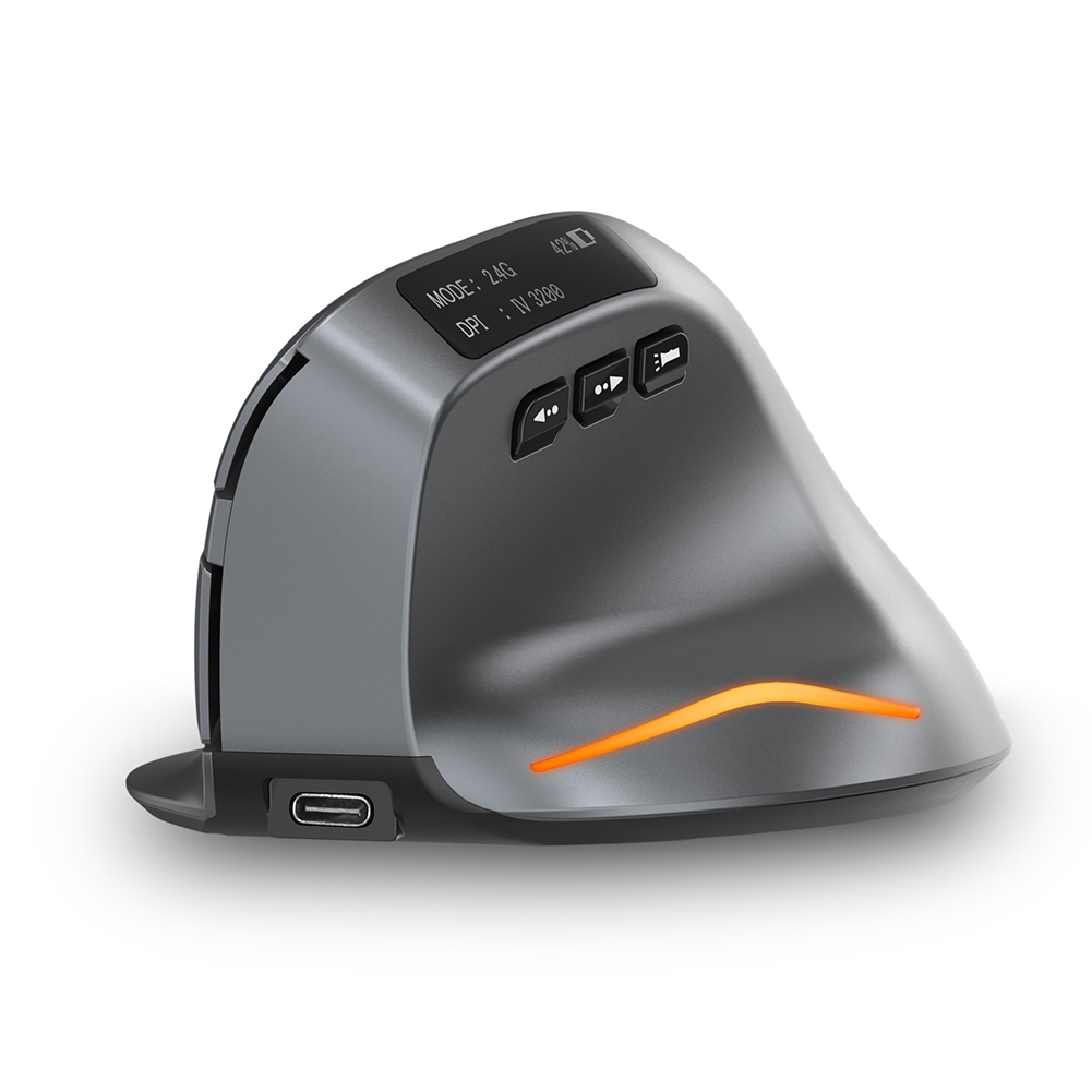 AB53 เมาส์ไร้สายแนวตั้งบลูทูธพ - Ergonomic Vertical Mouse Wireless บทวิจารณ์และราคา