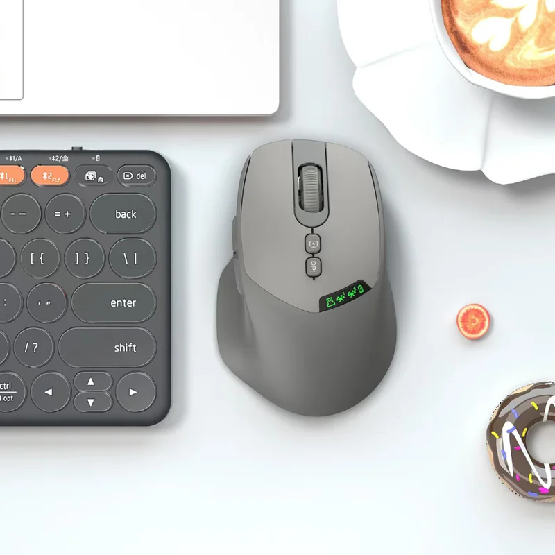 เมาส์ไร้สายแบบเงียบสองโหมด 202 - Vertical Mouse Rechargeable Bluetooth บทวิจารณ์และราคา
