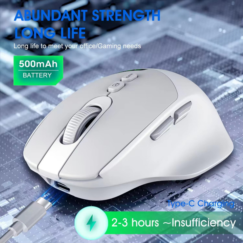 เมาส์ไร้สายแบบเงียบสองโหมด 202 - Vertical Mouse Rechargeable Bluetooth บทวิจารณ์และราคา