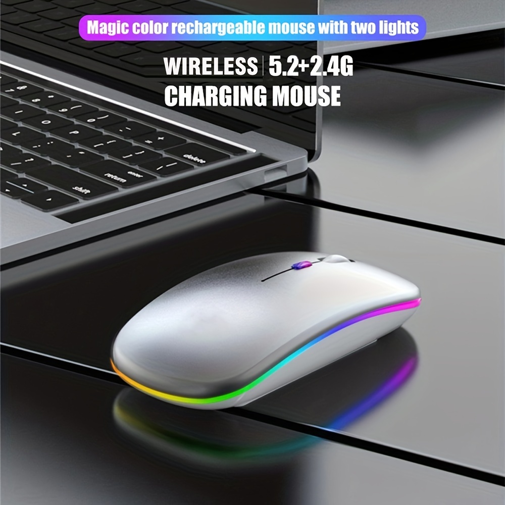เมาส์ไร้สายบลูทูธ 2.4G โหมดคู่ - Ergonomic Mouse 2.4G Silent Click บทวิจารณ์และราคา