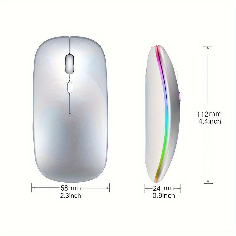 เมาส์ไร้สายบลูทูธ 2.4G โหมดคู่ - Ergonomic Mouse 2.4G Silent Click บทวิจารณ์และราคา