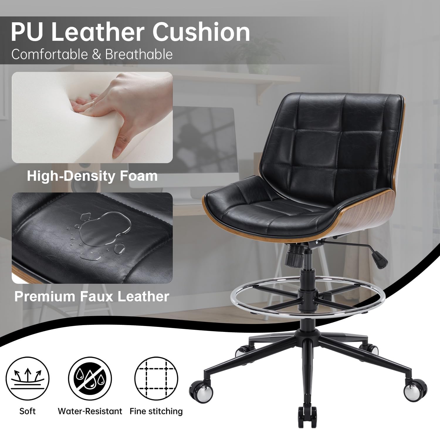 เก้าอี้สำนักงานแบบปรับได้ตามหล - Ergonomic Footrest Adjustable บทวิจารณ์และราคา
