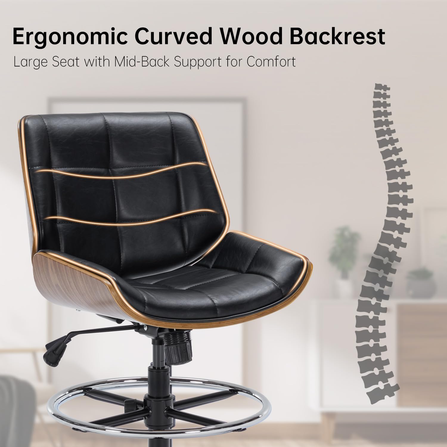 เก้าอี้สำนักงานแบบปรับได้ตามหล - Ergonomic Footrest Adjustable บทวิจารณ์และราคา