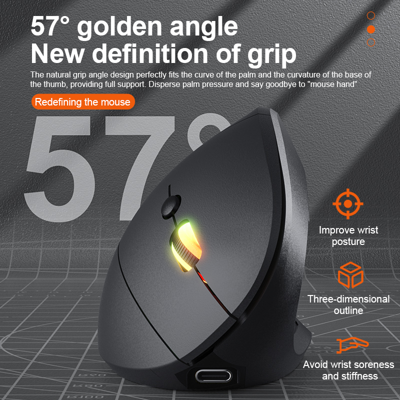 เมาส์ไร้สายบลูทูธ 2.4GHz แบบชา - Vertical Mouse Left Handed บทวิจารณ์และราคา