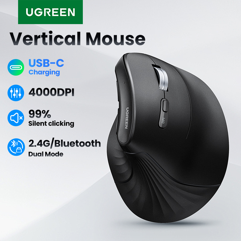 Ugreens เม้าส์ไร้สาย Bluetooth - Vertical Mouse Dpi 4000 บทวิจารณ์และราคา