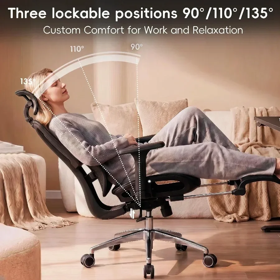 เก้าอี้สำนักงานที่ออกแบบตามหลั - Ergonomic Footrest Adjustable บทวิจารณ์และราคา