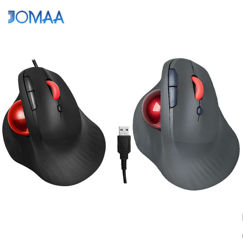 JOMAA เมาส์แทร็กบอลแบบมีสาย/ไร - Ergonomic Mouse Trackball Thumb บทวิจารณ์และราคา