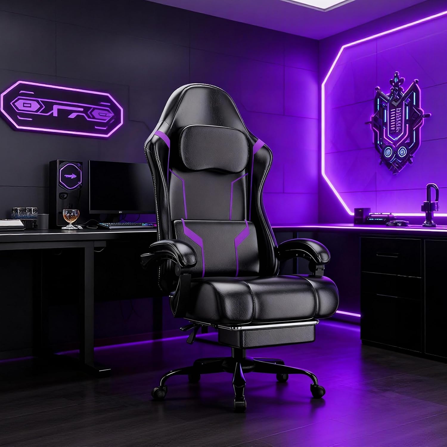 เก้าอี้เล่นเกมตามหลักสรีรศาสตร - Ergonomic Footrest Adjustable บทวิจารณ์และราคา