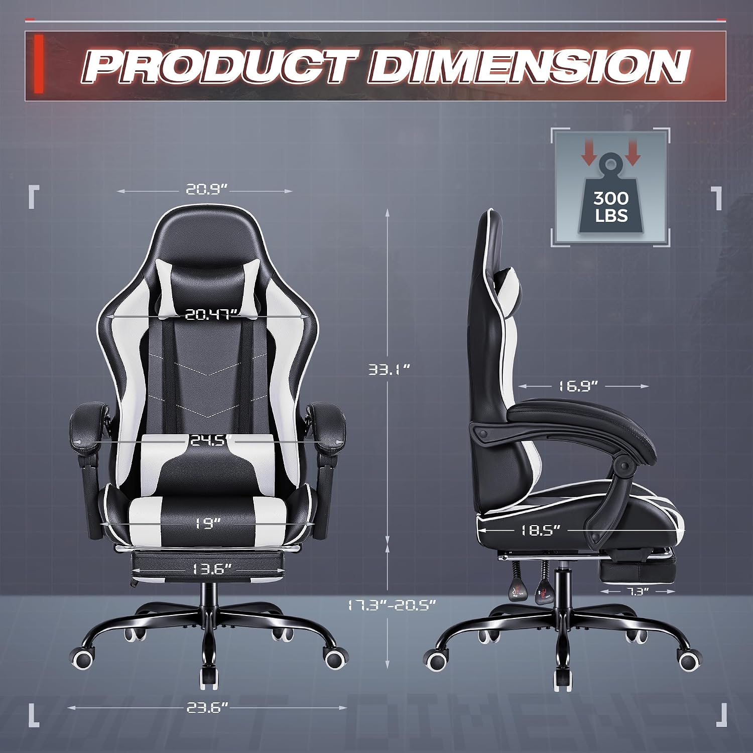 เก้าอี้เกมมิ่ง Furmax พร้อมที่ - Ergonomic Footrest Adjustable บทวิจารณ์และราคา