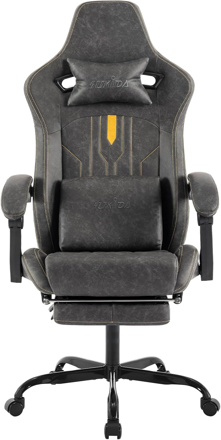 เก้าอี้เกมมิ่งพร้อมที่พักเท้า  - Ergonomic Footrest Adjustable บทวิจารณ์และราคา
