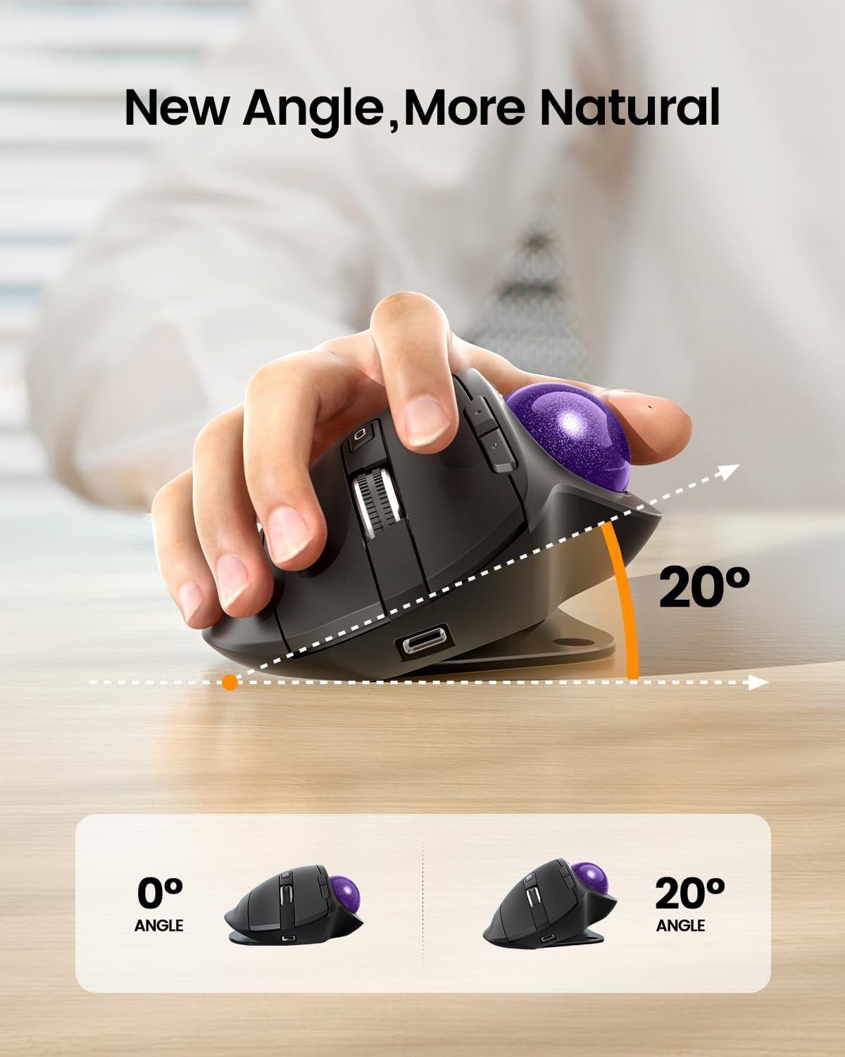 เมาส์แทร็กบอลไร้สาย ProtoArc,  - Ergonomic Mouse Trackball Thumb บทวิจารณ์และราคา