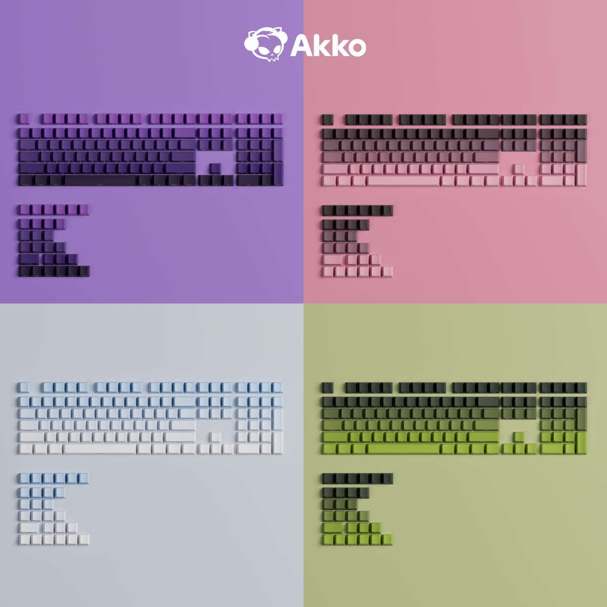 ชุดคีย์แคป Akko Side Printed G - Ergonomic Keyboard Split Mechanical บทวิจารณ์และราคา