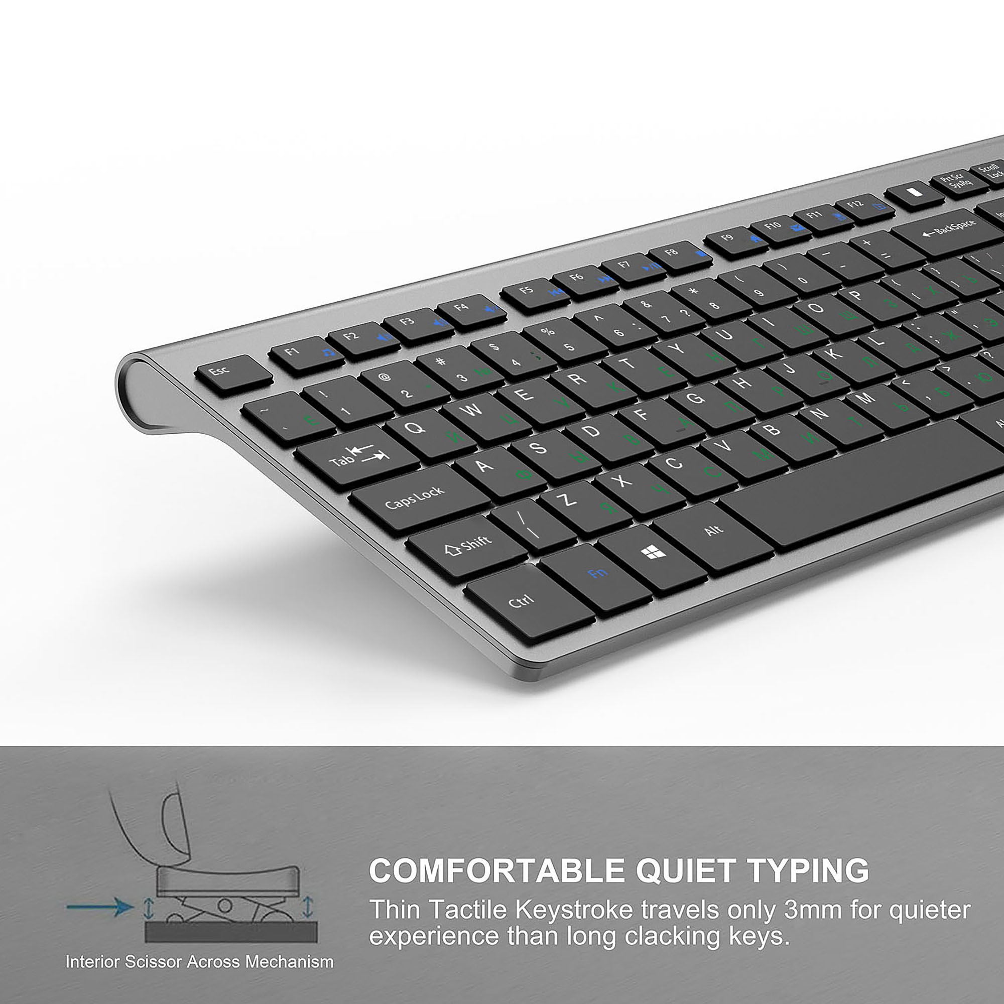 2.4G ชุดคีย์บอร์ดและเมาส์ไร้สา - Trackball Mouse Wireless Finger บทวิจารณ์และราคา