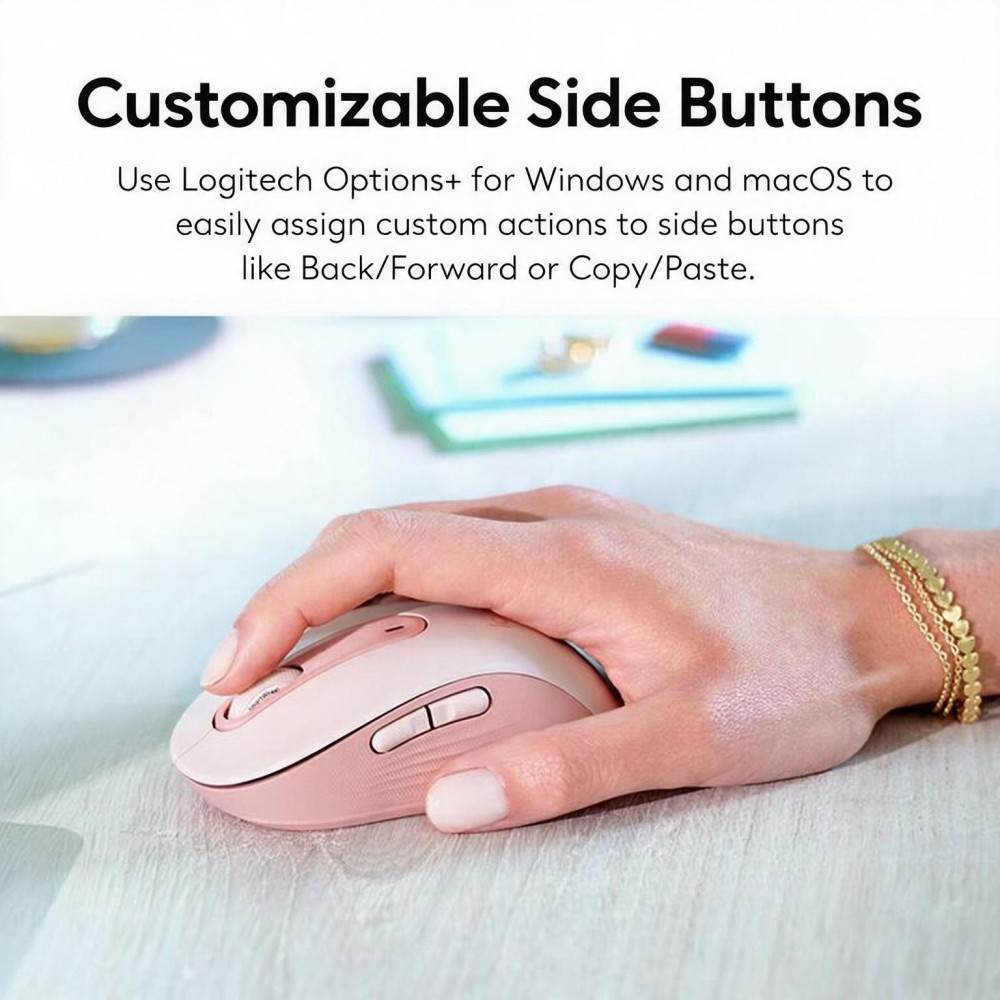 เมาส์ไร้สาย Logitech M650 / M6 - Ergonomic Mouse 2.4G Silent Click บทวิจารณ์และราคา