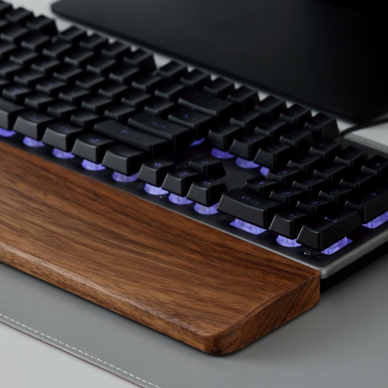ที่พักข้อมือไม้แท้สำหรับคีย์บอ - Ergonomic Mouse Wrist Rest Pad บทวิจารณ์และราคา