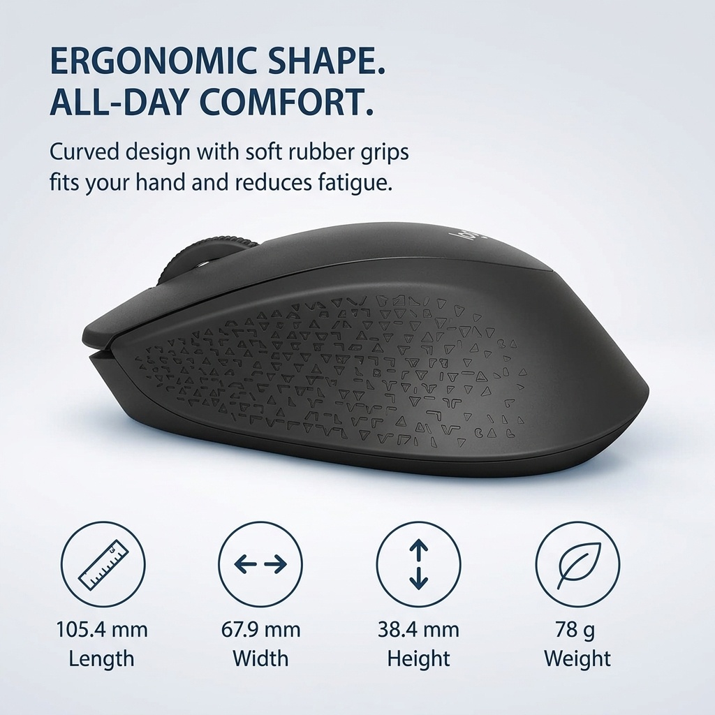 เมาส์ไร้สาย Logitech M330 แบบเ - Ergonomic Mouse 2.4G Silent Click บทวิจารณ์และราคา