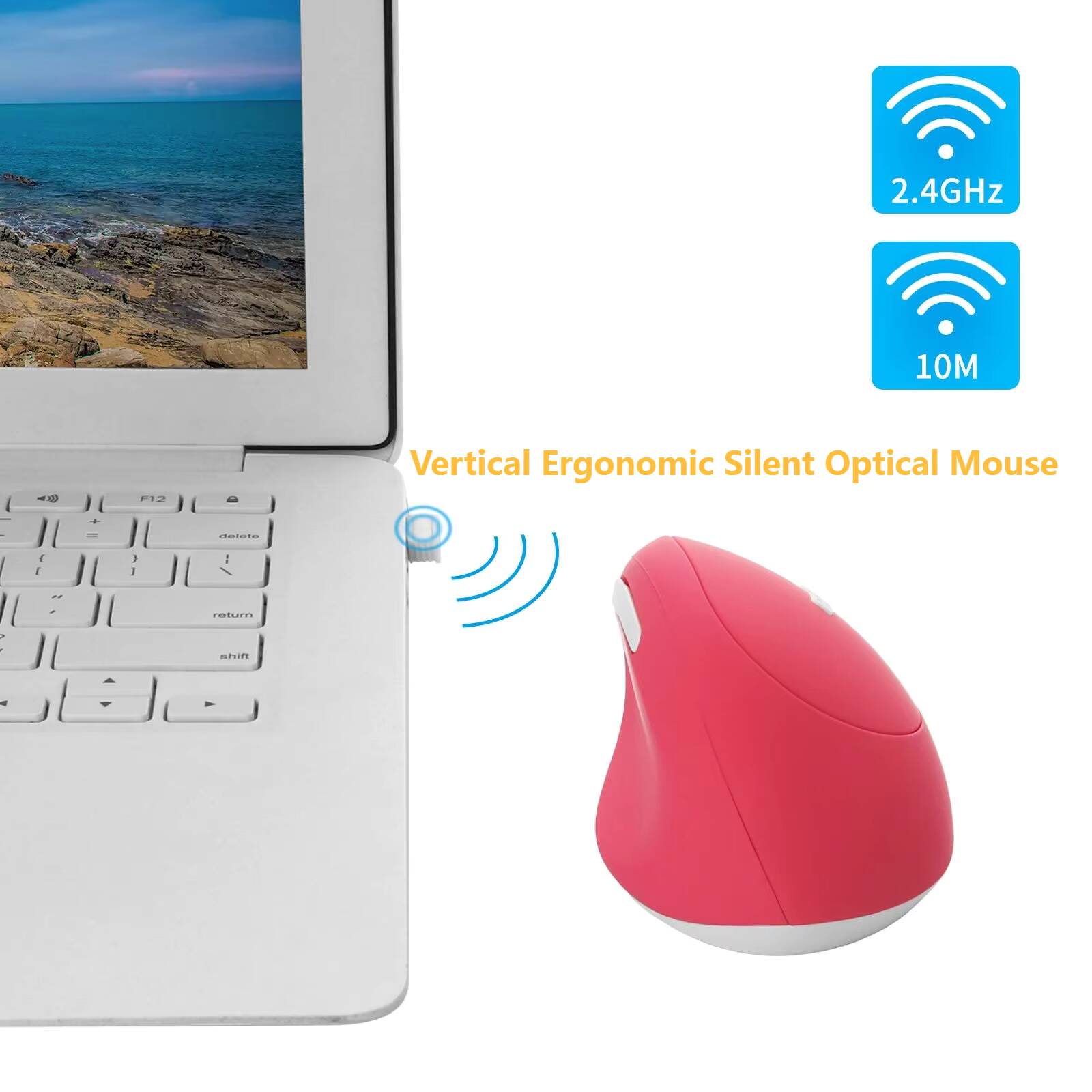 ไร้สายแบบมีสายชาร์จแนวตั้งเมาส - Vertical Mouse Left Handed บทวิจารณ์และราคา