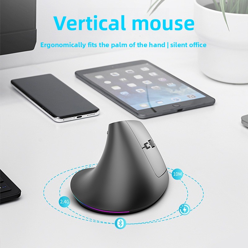 เมาส์แนวตั้งตามหลักสรีรศาสตร์  - Vertical Mouse Rechargeable Bluetooth บทวิจารณ์และราคา