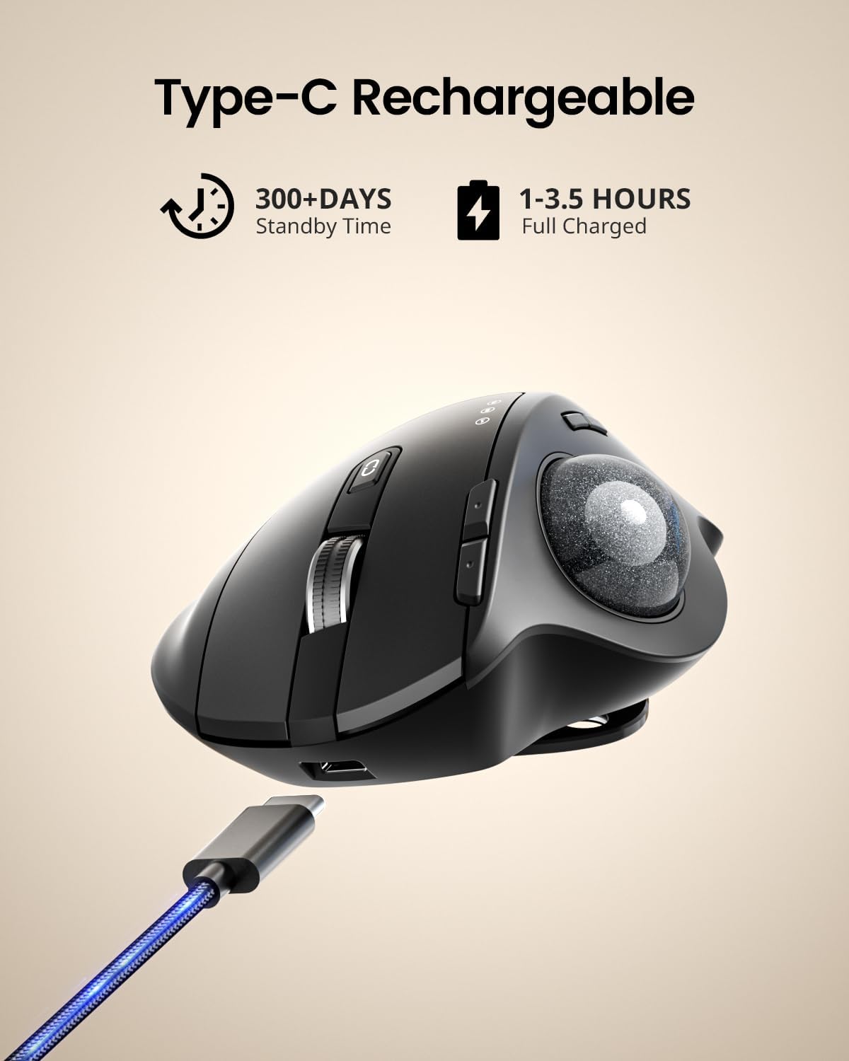 ProtoArc Wireless Trackball Mo - Ergonomic Mouse Trackball Thumb บทวิจารณ์และราคา