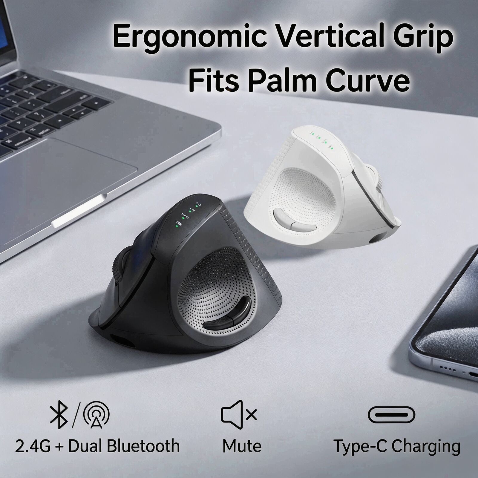 เมาส์ไร้สายแนวตั้งตามหลักสรีรศ - Vertical Mouse Dpi 4000 บทวิจารณ์และราคา