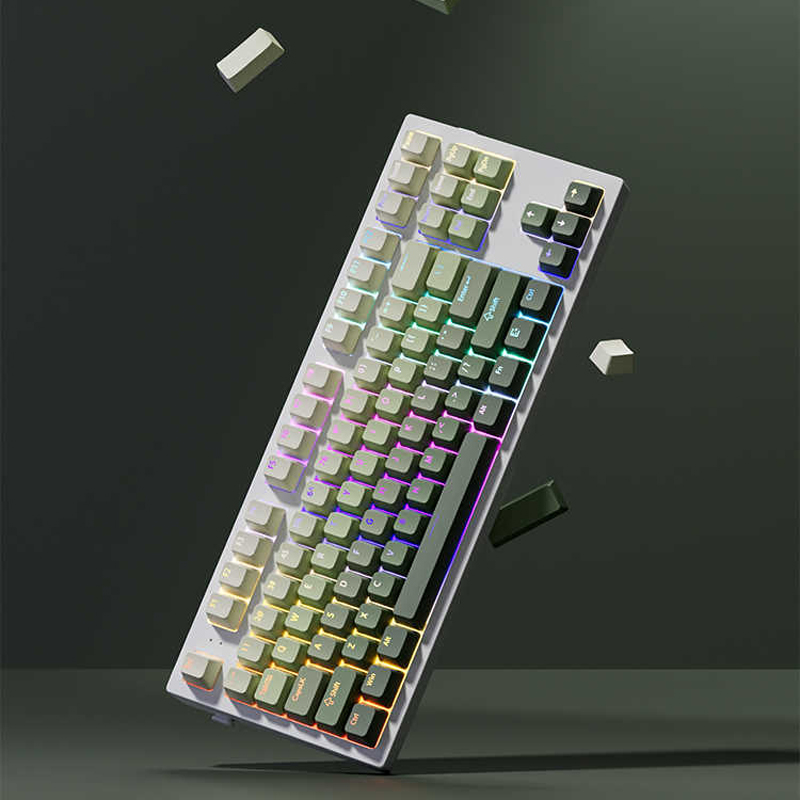 องุ่นสีเขียว Double Shot PBT K - Ergonomic Keyboard Split Mechanical บทวิจารณ์และราคา