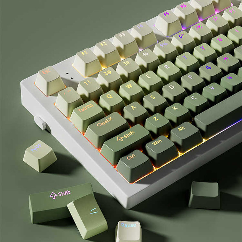 องุ่นสีเขียว Double Shot PBT K - Ergonomic Keyboard Split Mechanical บทวิจารณ์และราคา