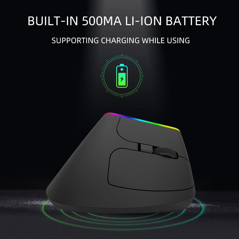 Delux Ergonomic เมาส์แนวตั้งไร - Vertical Mouse Dpi 4000 บทวิจารณ์และราคา