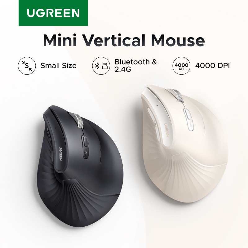 UGREEN มินิเมาส์แนวตั้งไร้สายบ - Vertical Mouse Dpi 4000 บทวิจารณ์และราคา