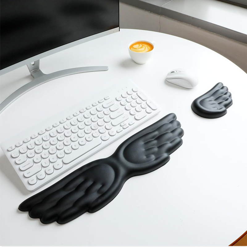 แป้นพิมพ์เมาส์ส่วนที่เหลือข้อม - Ergonomic Mouse Wrist Rest Pad บทวิจารณ์และราคา