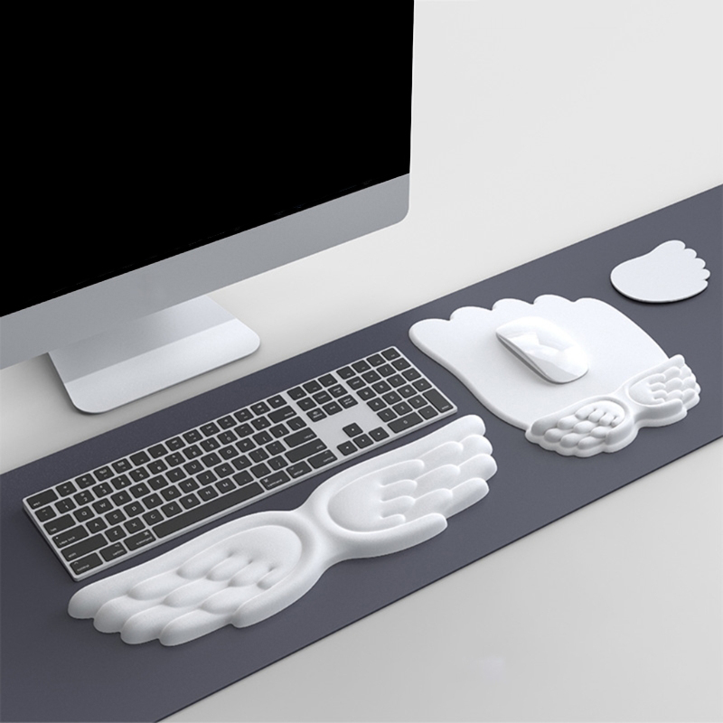 แป้นพิมพ์เมาส์ส่วนที่เหลือข้อม - Ergonomic Mouse Wrist Rest Pad บทวิจารณ์และราคา