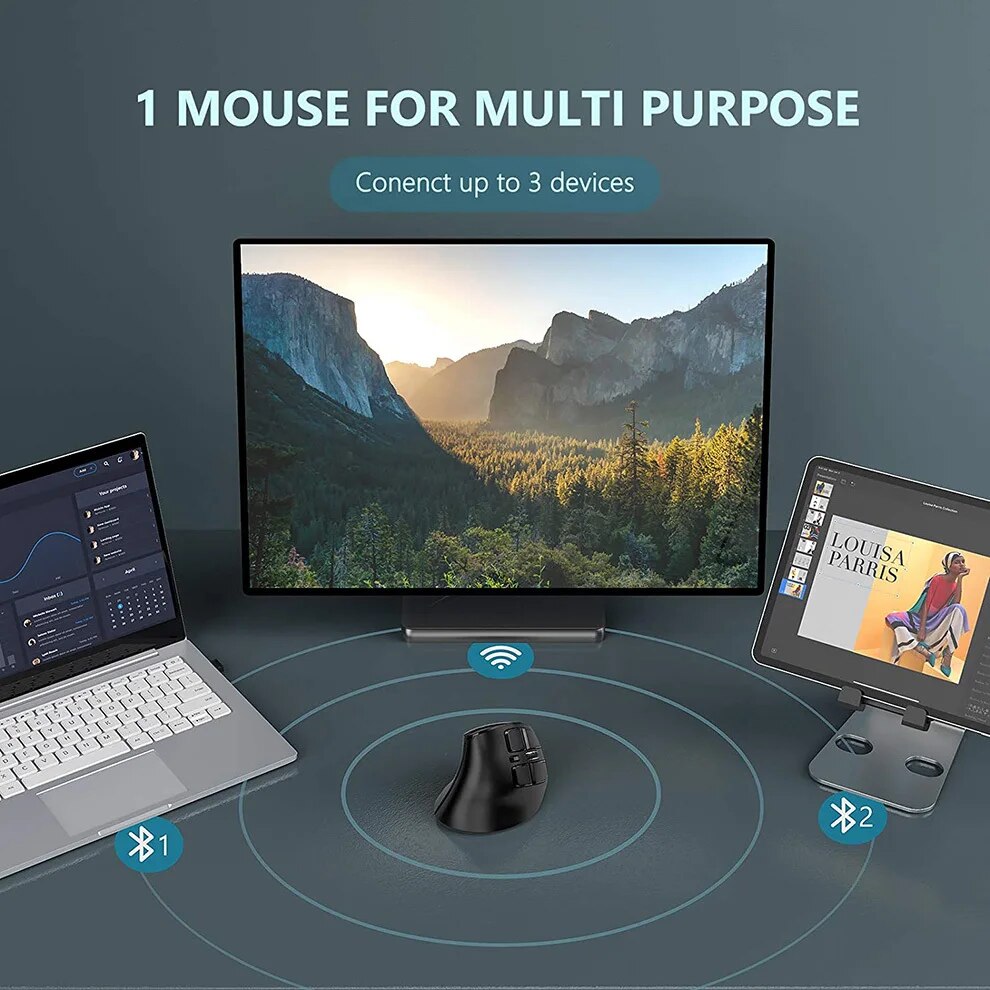 JOMAA เมาส์ไร้สาย 2.4G ชาร์จเม - Vertical Mouse Small Hand บทวิจารณ์และราคา