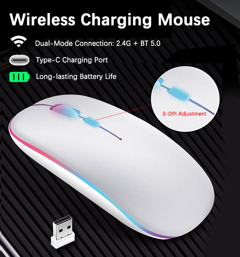 เมาส์ชาร์จไร้สายพร้อมไฟแบ็คไลท - Trackball Mouse Wireless Finger บทวิจารณ์และราคา