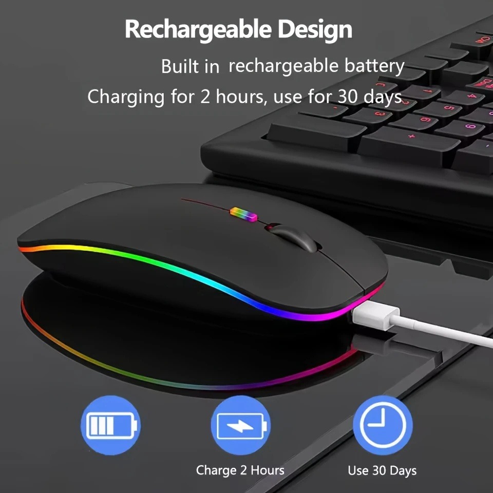 เมาส์ชาร์จไร้สายพร้อมไฟแบ็คไลท - Trackball Mouse Wireless Finger บทวิจารณ์และราคา