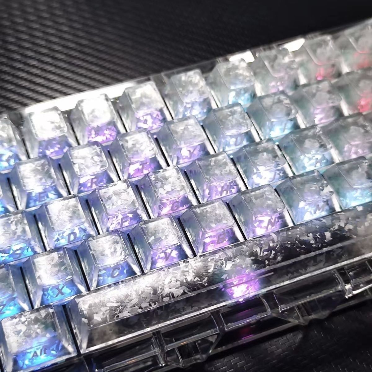 คีย์แคป 132 ปุ่ม ลายคาร์บอนไฟเ - Ergonomic Keyboard Split Mechanical บทวิจารณ์และราคา